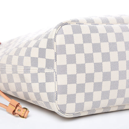 Louis Vuitton Damier Azur Neo Neverfull MM Rose Ballerine 8 of 14