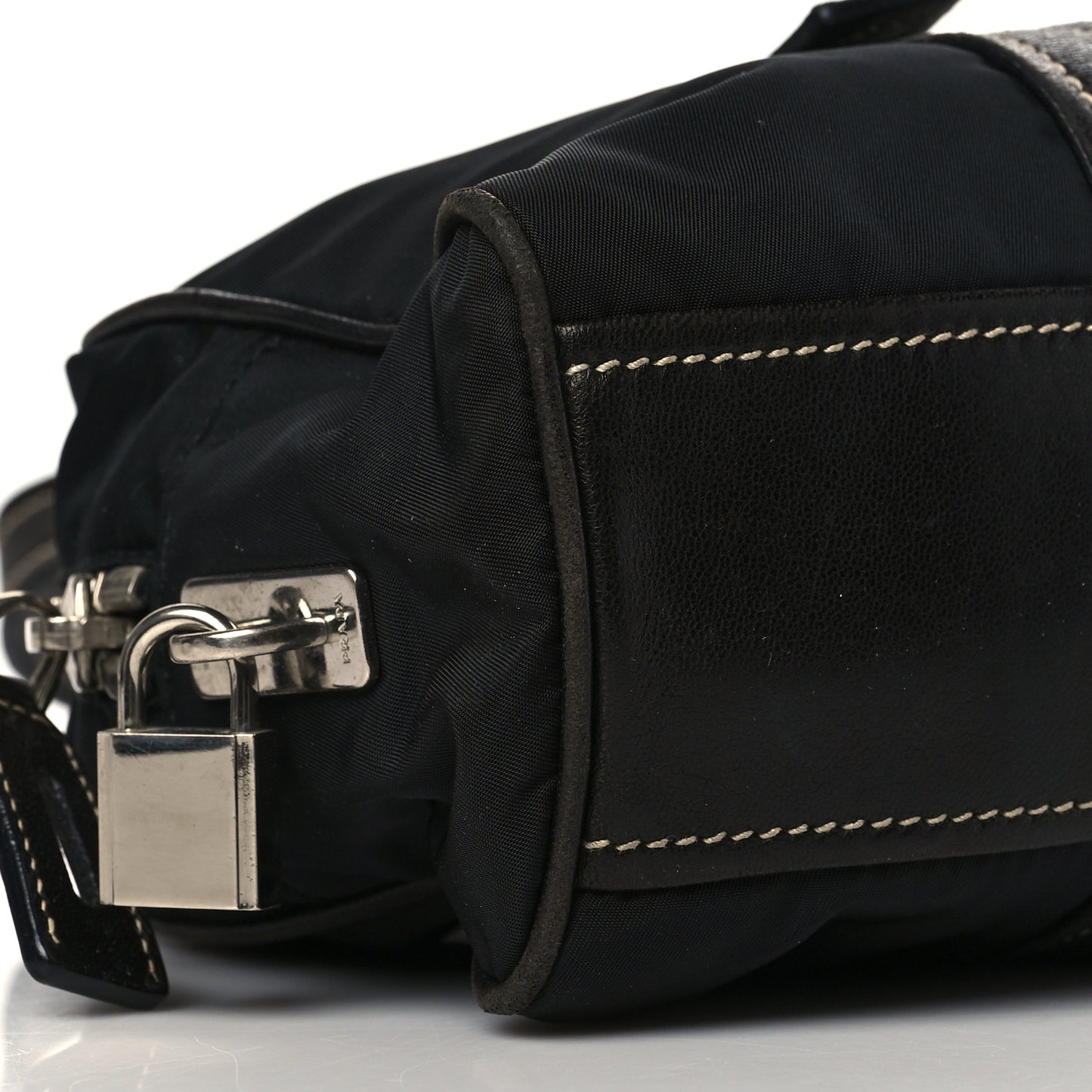 Tessuto Nylon Soft Calf Tote Black