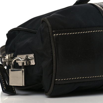 Prada Tessuto Nylon Soft Calf Tote Black 8 of 9