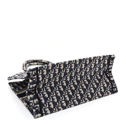 Christian Dior Oblique Medium Book Tote Blue Multicolor 4 of 12