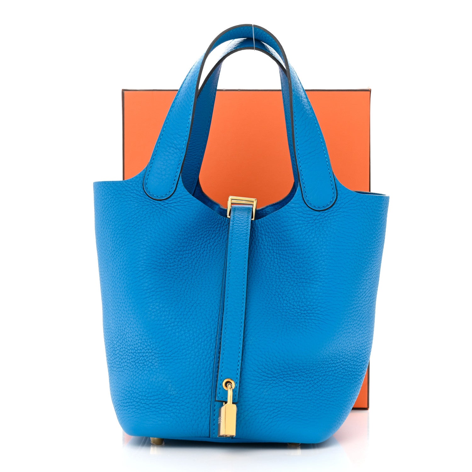 Hermes Taurillon Clemence Picotin Lock 18 PM Bleu Zanzibar 11 of 11