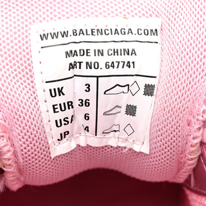 Balenciaga Fabric Mesh Clear Sole Womens Triple S Sneakers 36 Pink 9 of 9