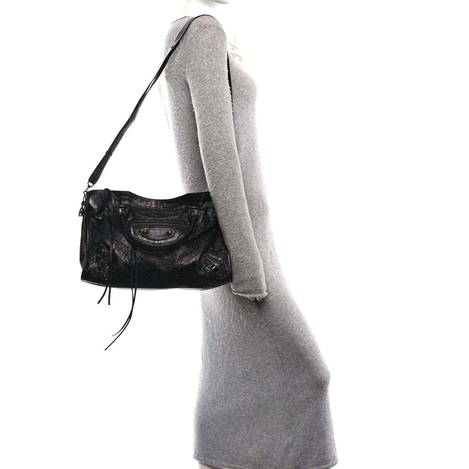 Balenciaga Agneau Arena Classic Hardware Medium Le City Black 2 of 11