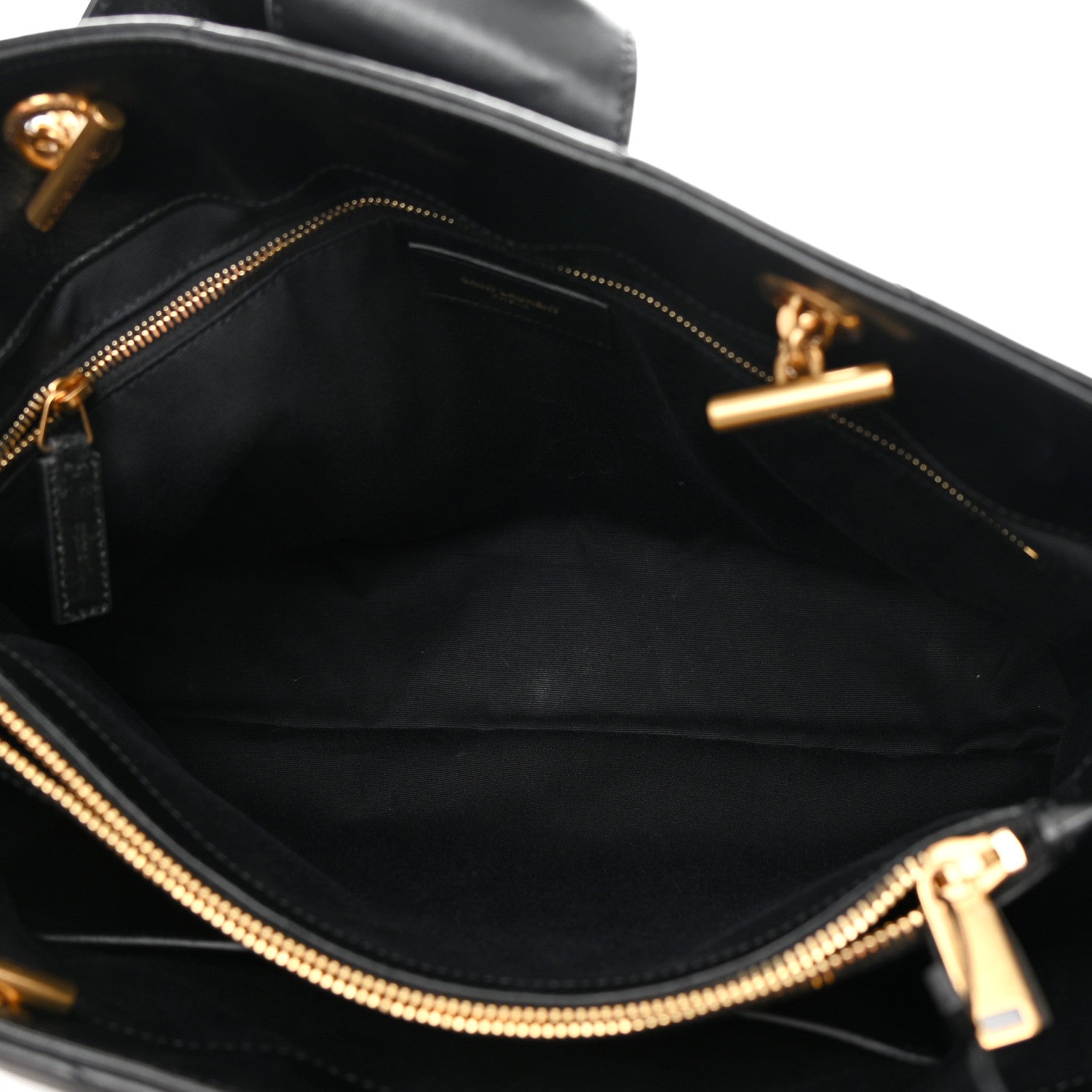 Saint Laurent Calfskin Y Quilted Monogram Large Loulou Shopper Black 6 of 17
