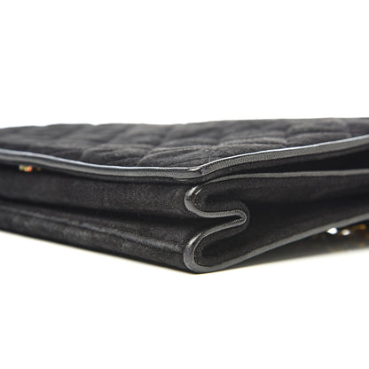 Chanel Suede Quilted Small Flap Bag Black 10 of 11