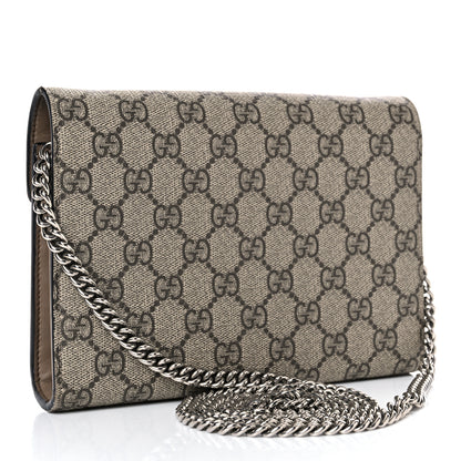 Gucci GG Supreme Monogram Mini Dionysus Chain Wallet Beige Taupe 3 of 22