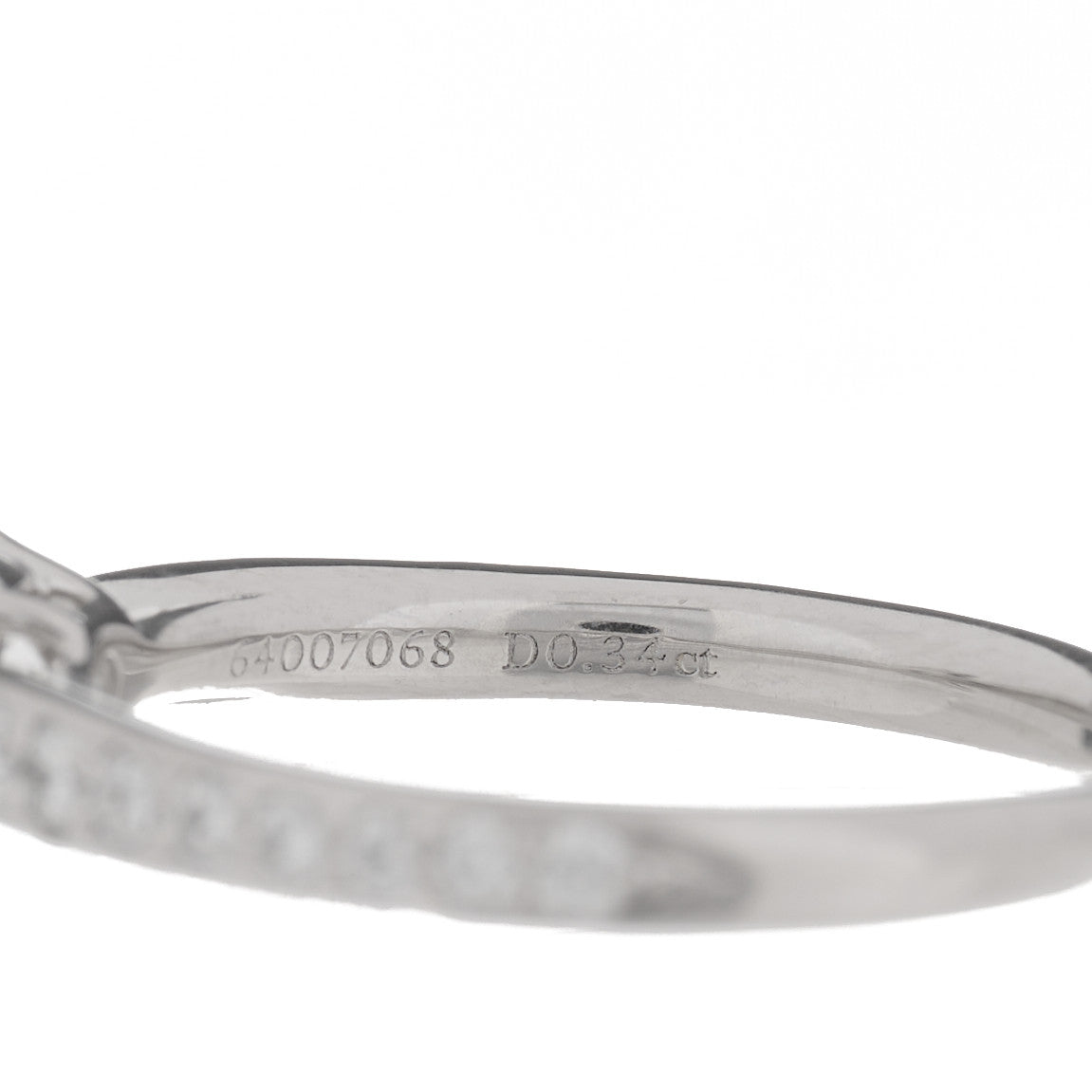 Tiffany Platinum Diamond .34ct Round Brilliant Harmony Engagement Ring 47 4 5 of 7