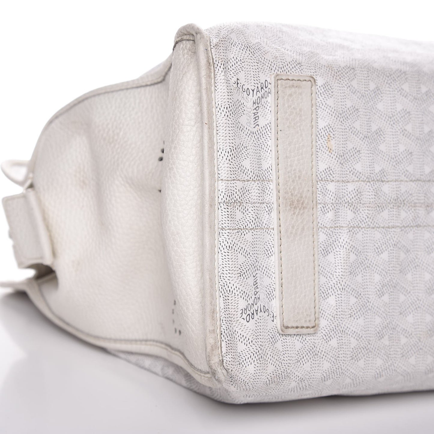 Goyardine Sac Hardy Pet Carrier PM White