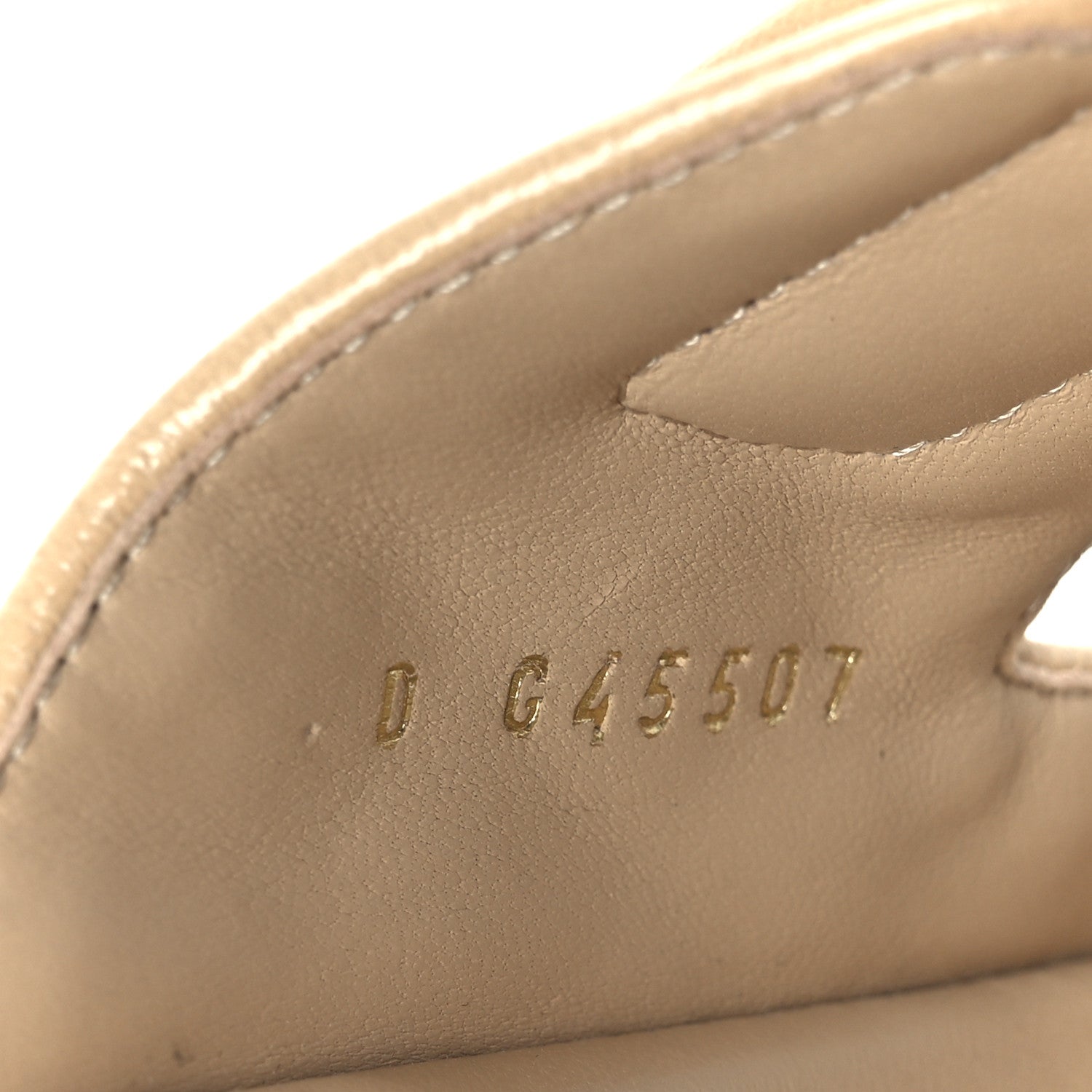 Chanel Lambskin Quilted Velcro Dad Chain CC Slide Sandals 39.5 Beige 9 of 9