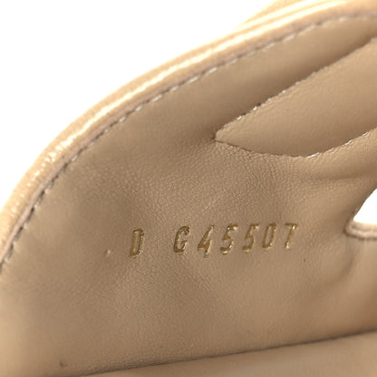 Chanel Lambskin Quilted Velcro Dad Chain CC Slide Sandals 39.5 Beige 9 of 9
