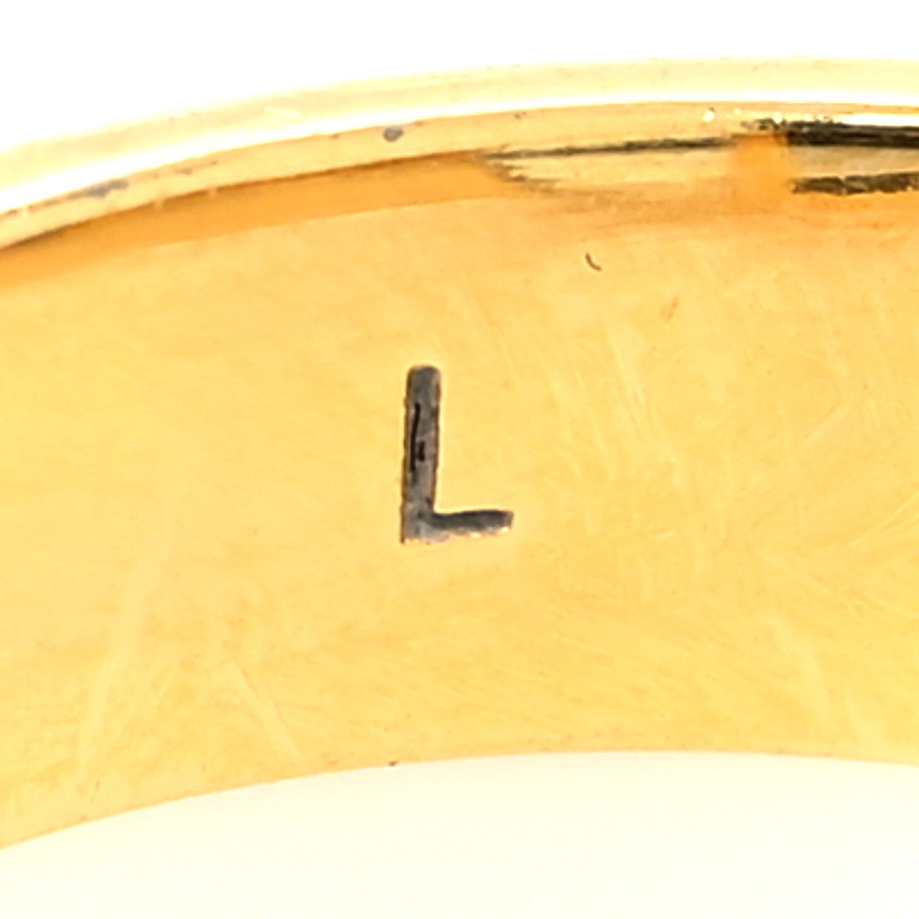 Christian Dior Metal Pearl 30 Montaigne Ring L Gold 1206436