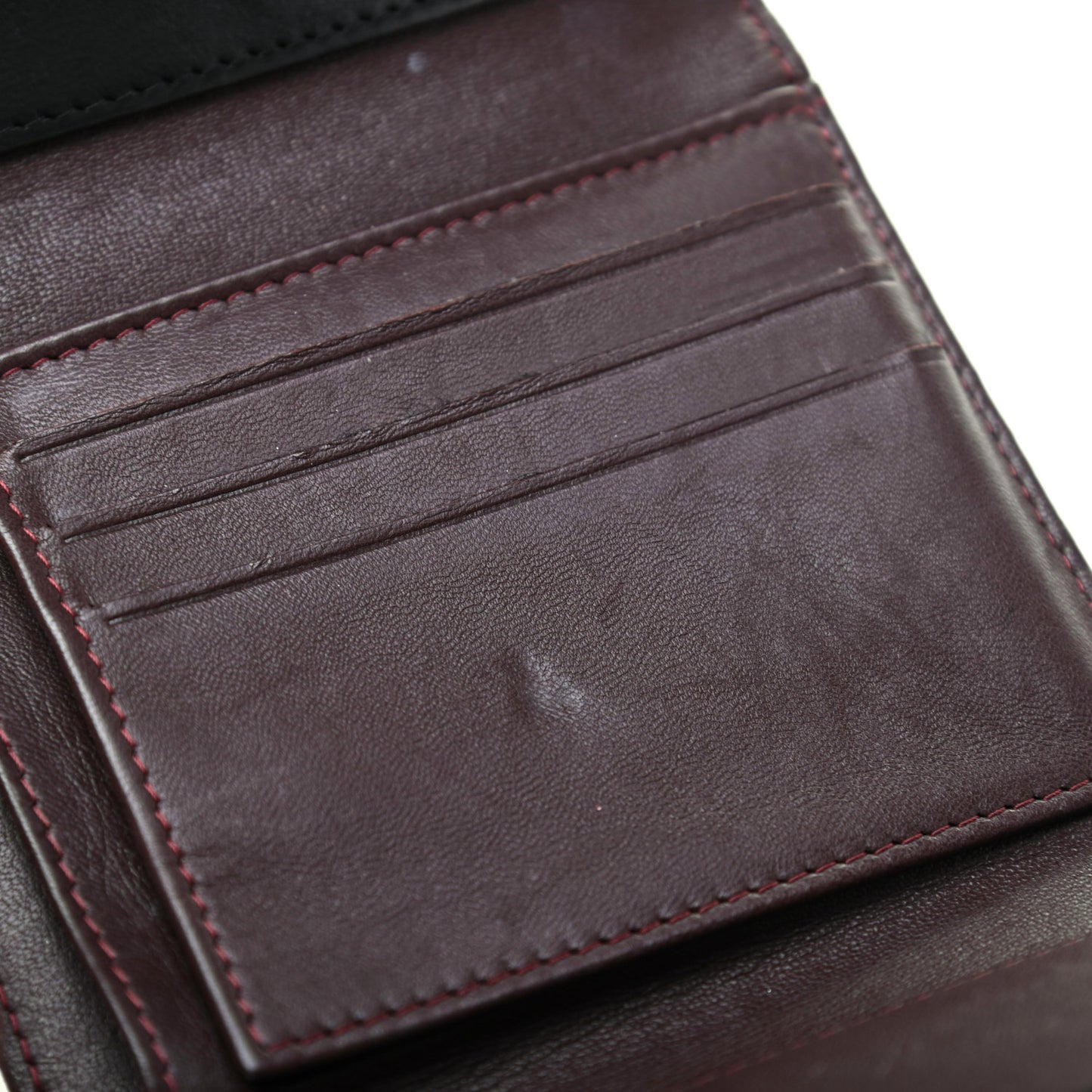 Lambskin Quilted Compact Flap Wallet Black