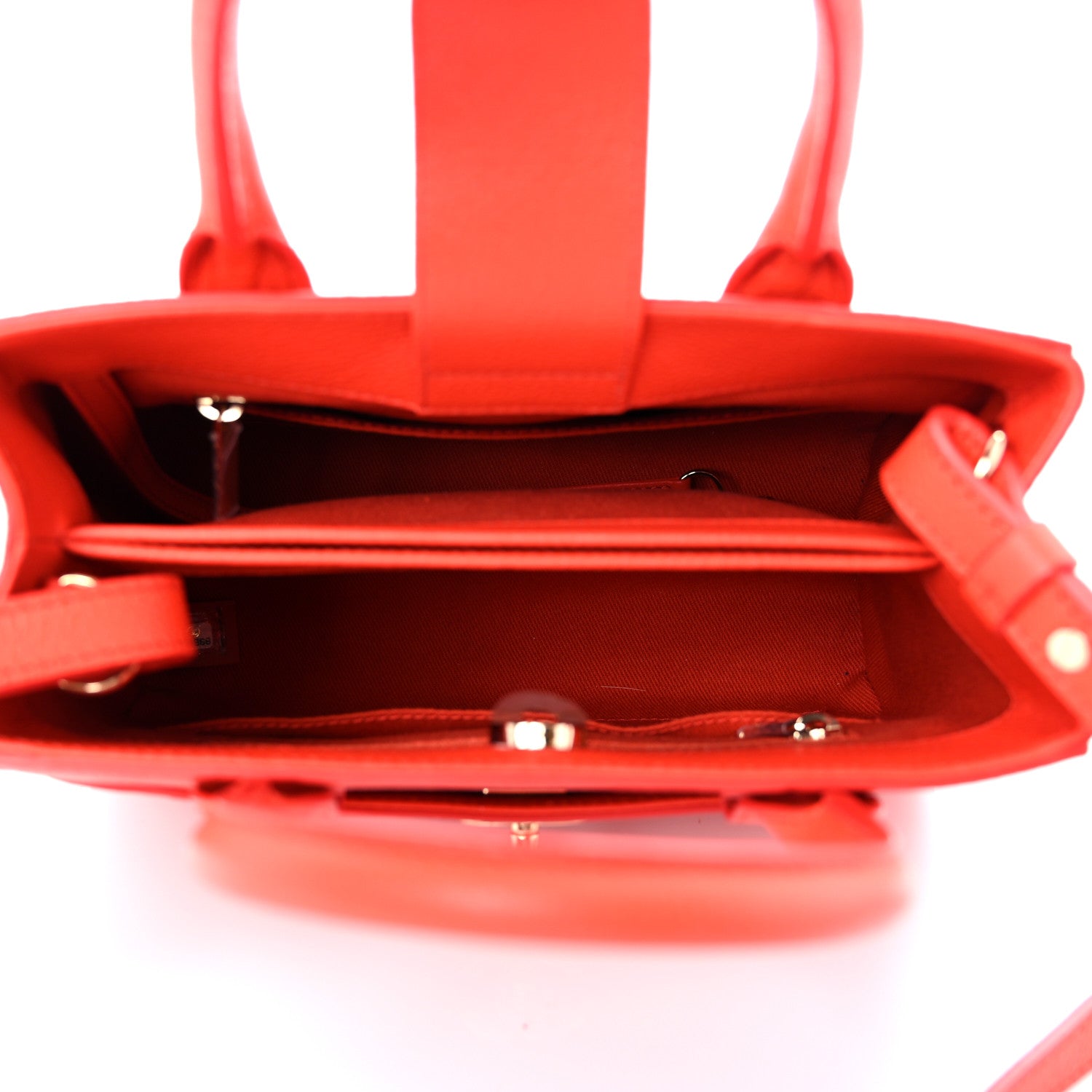 Chanel Grained Calfskin Mini Neo Executive Shopper Tote Red 4 of 11