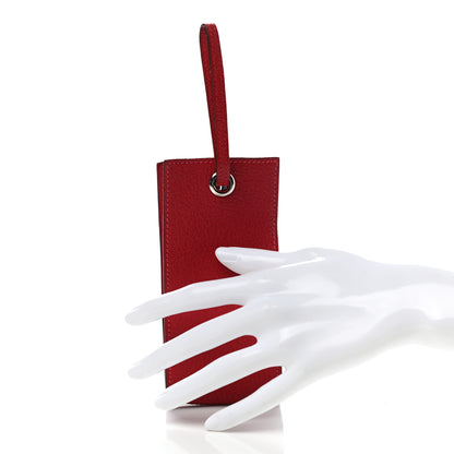 Hermes Chevre Mysore Planet Phone Case Rouge Vif 2 of 6