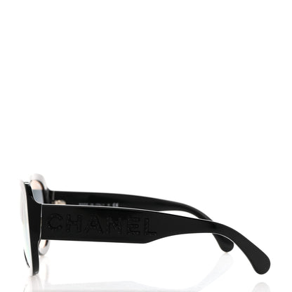 Chanel Resin Polarized Sunglasses 5423-B Black 3 of 8