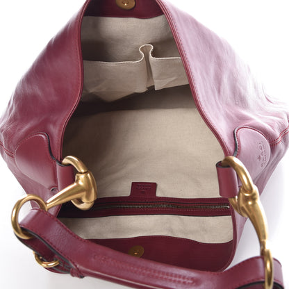 Gucci Soft Calfskin Icon Hobo Burgundy 5 of 9