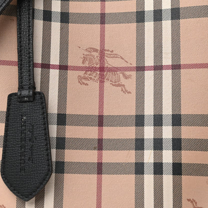 Burberry Haymarket Check Colours Small Lorne Bucket Crossbody Black 7 of 12