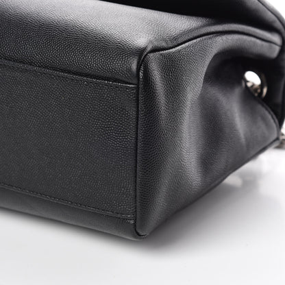 Saint Laurent Grain De Poudre Medium West Hollywood Monogram Fold-Over Black 10 of 16