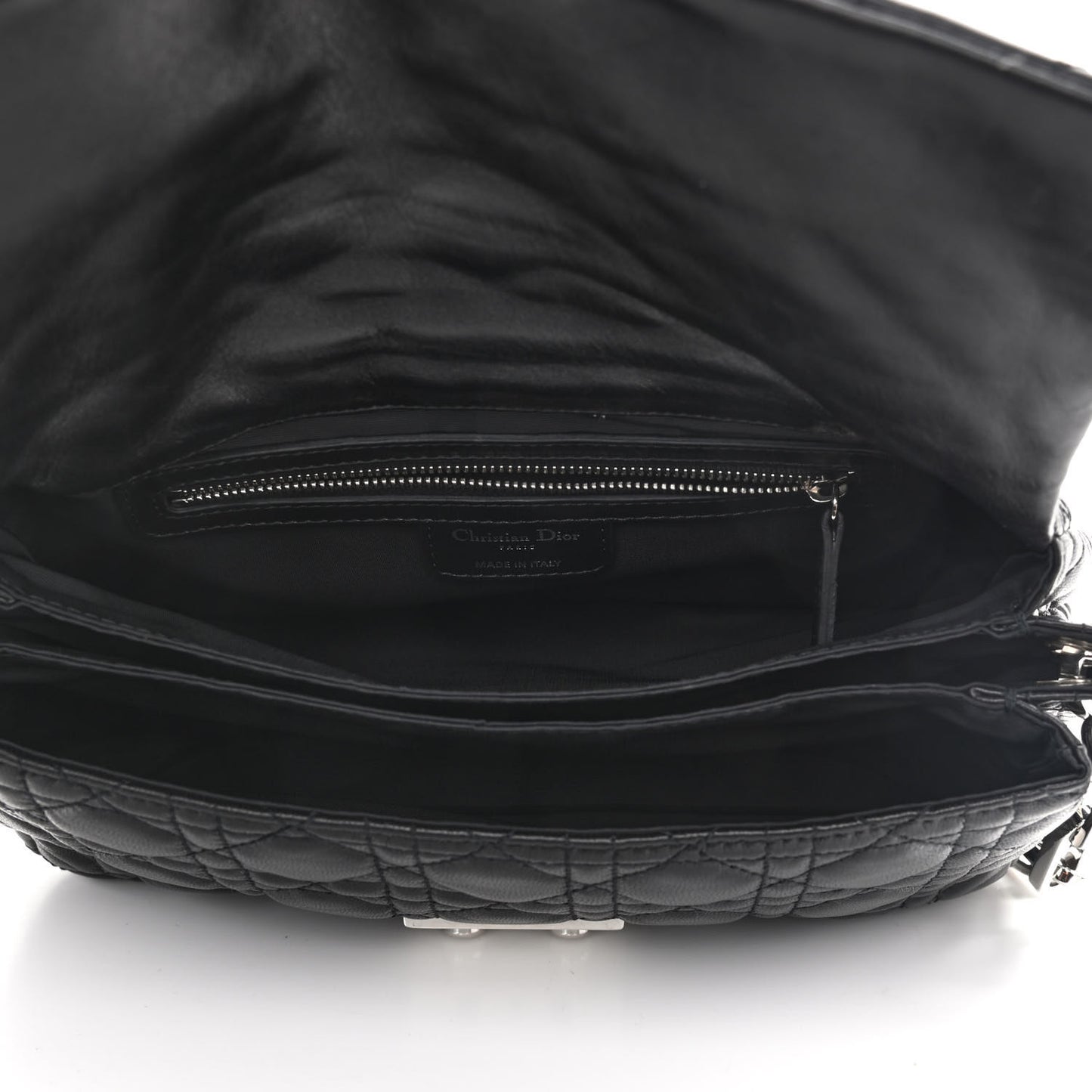 Lambskin Cannage New Lock Flap Black