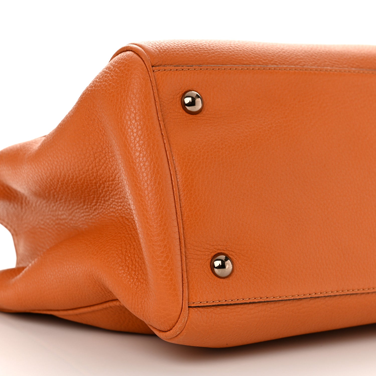 Gucci Cellarius Calfskin Medium Bamboo Shopper Tote Orange 10 of 12