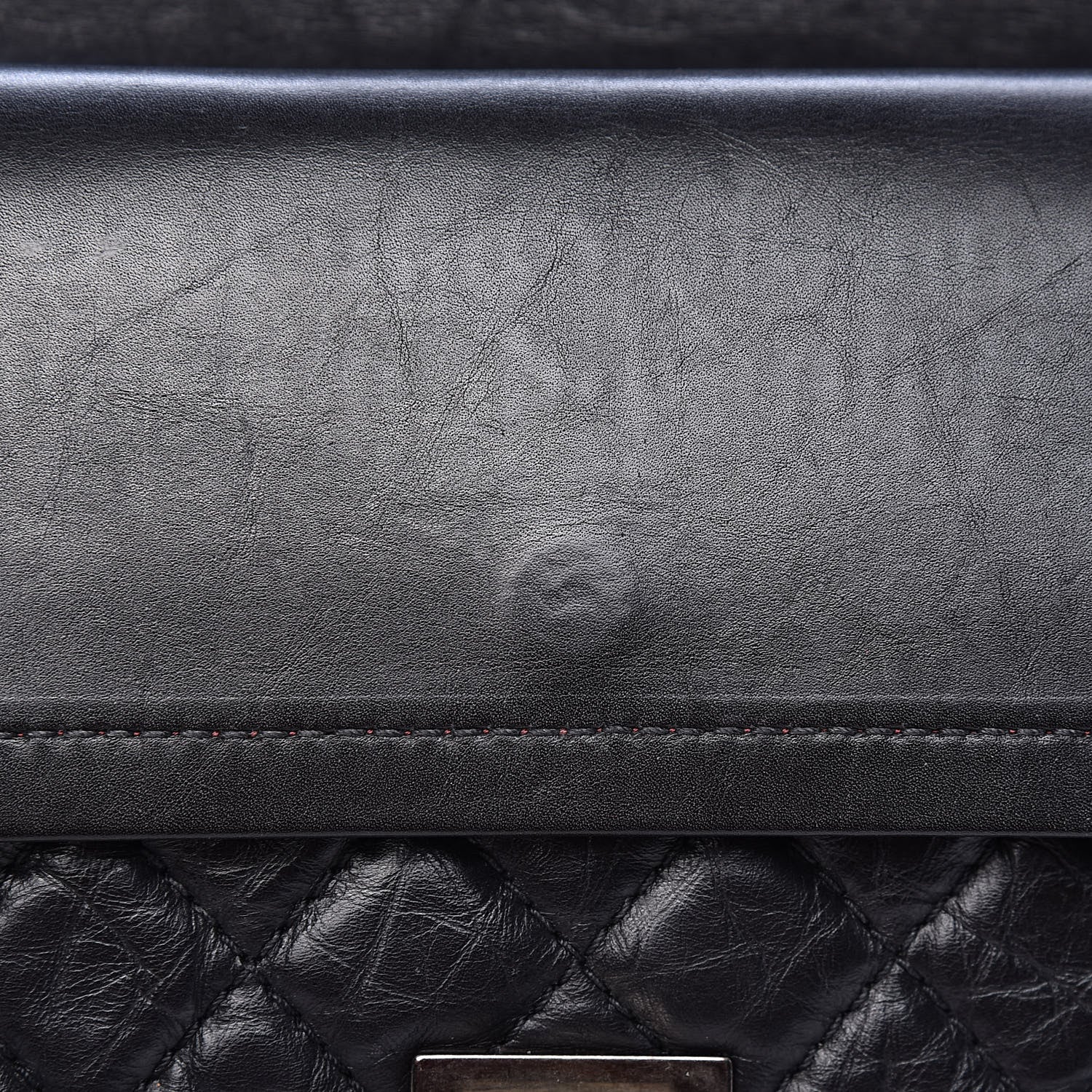 Chanel Aged Calfskin Quilted 2.55 Reissue 225 Flap Black 13 of 16