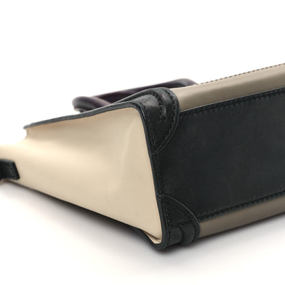 Celine Smooth Drummed Calfskin Nano Tri-Color Luggage Khaki 9 of 13