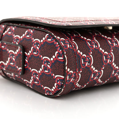 Gucci GG Shadow Monogram Super Mini Shoulder Bag Rosso Ancora Red 9 of 10