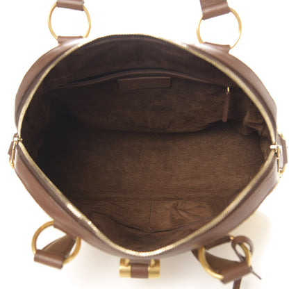 Saint Laurent Raffia Large Muse Brown 5 of 10