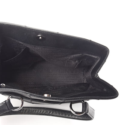 Chanel Caviar Square Stitched Tote Black 5 of 9