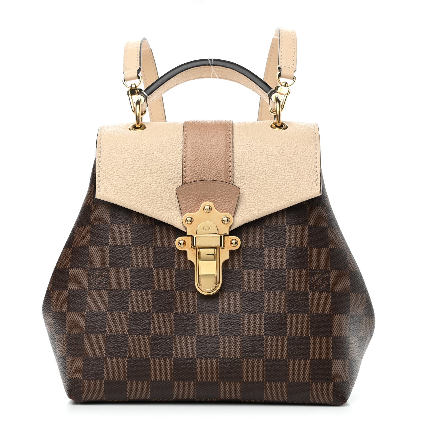 Louis Vuitton Damier Ebene Clapton Backpack Creme 1 of 10
