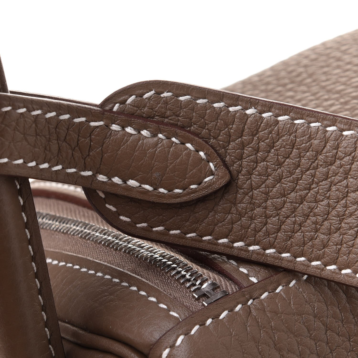Hermes Taurillon Clemence Lindy 26 Etoupe 10 of 11