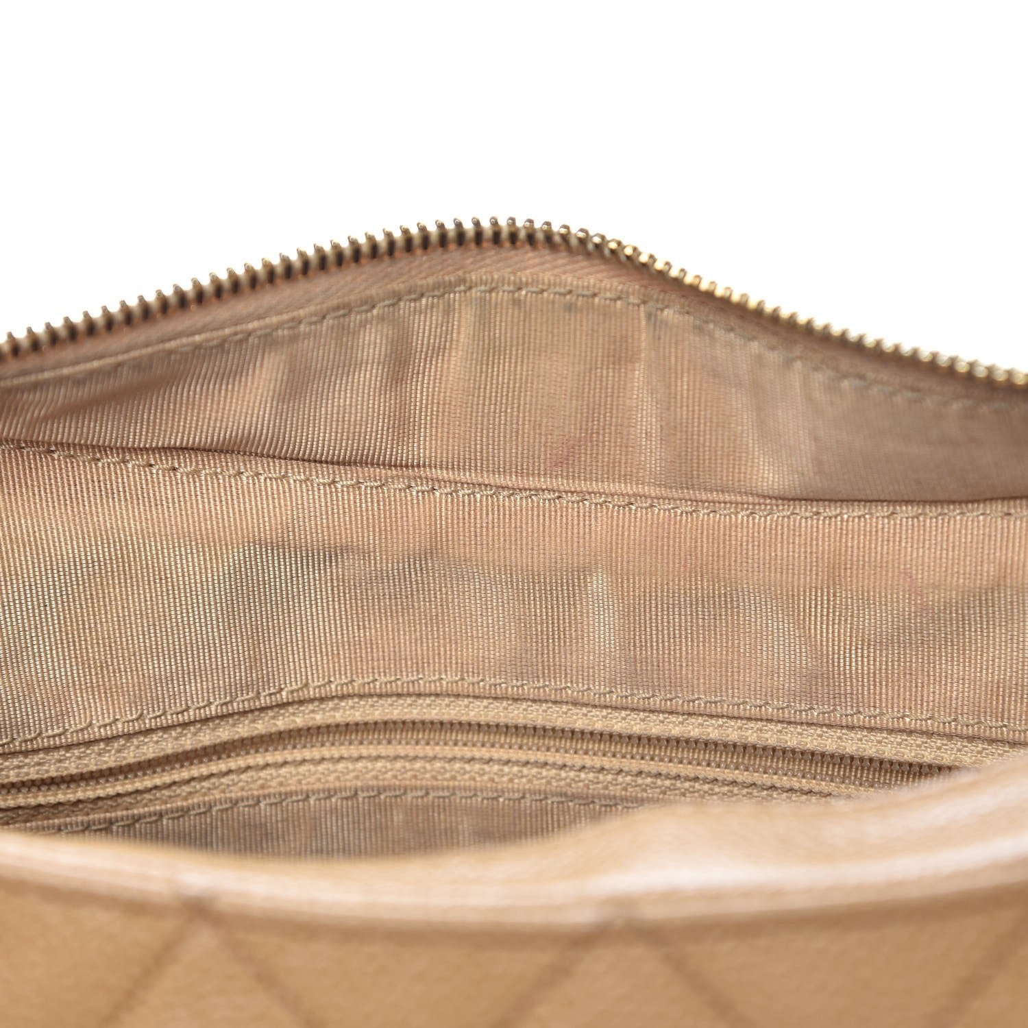 Chanel Caviar Quilted Timeless CC Shoulder Bag Beige 15 of 22