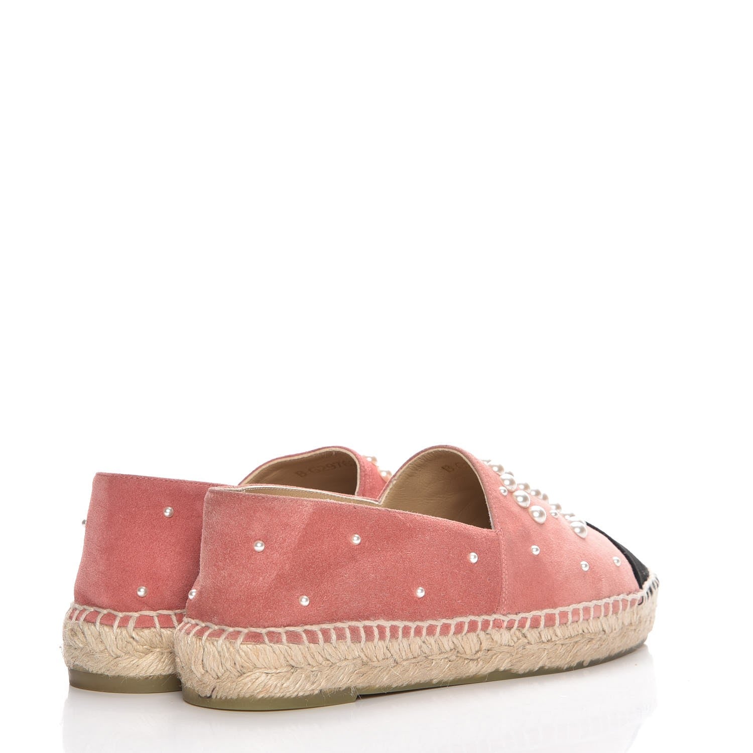Chanel Suede Pearl CC Espadrilles 38 Pink 4 of 10