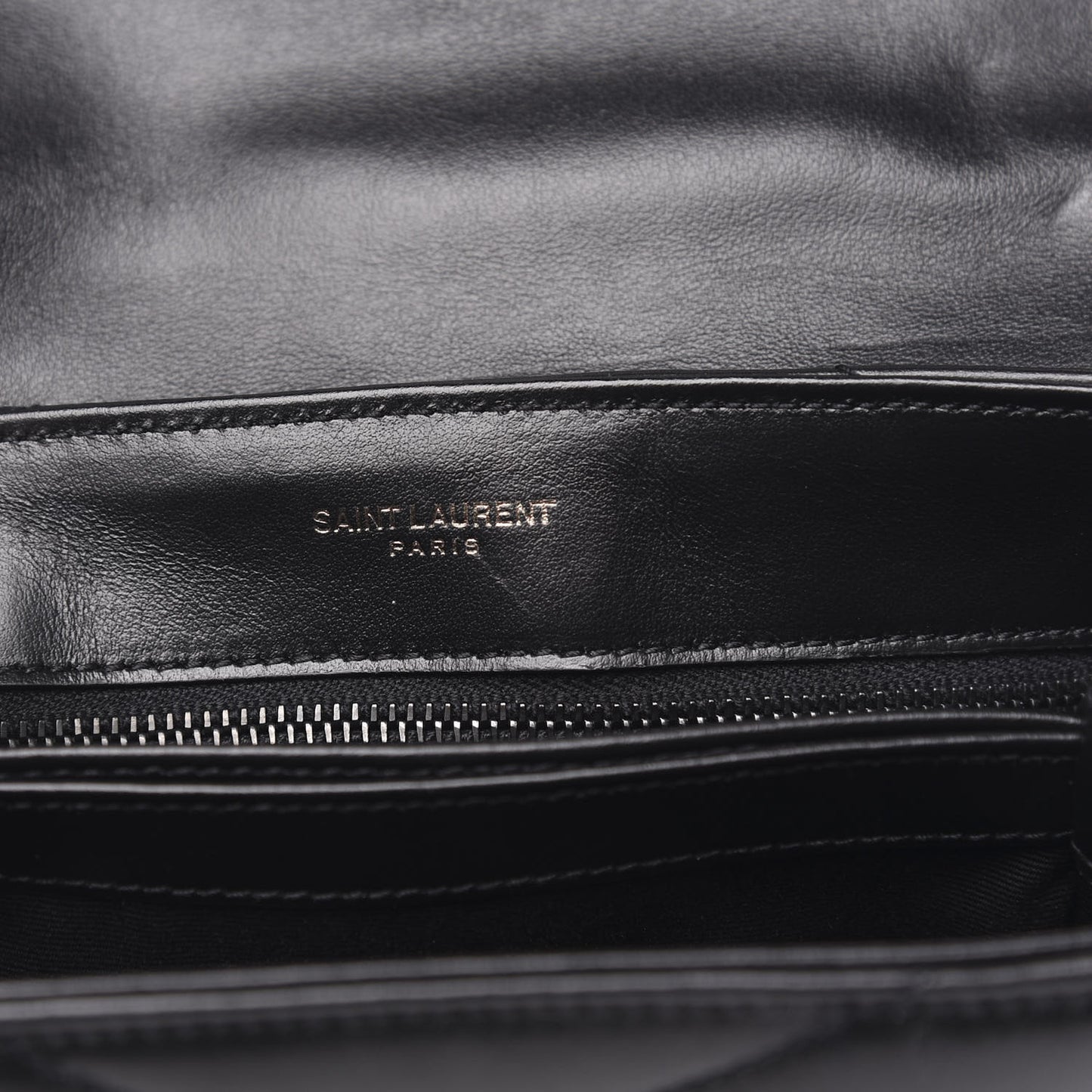 Calfskin Y Quilted Monogram Toy Loulou Crossbody Bag Black