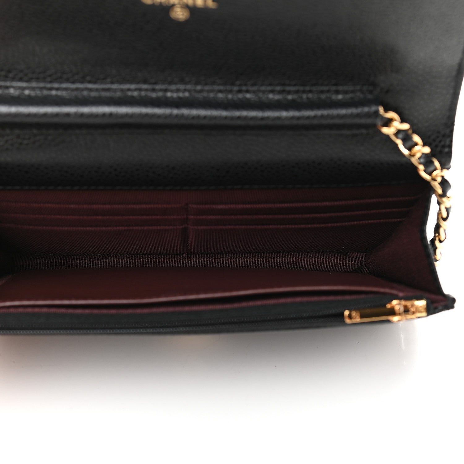 Chanel Caviar Quilted Wallet On Chain WOC Black 5 of 10