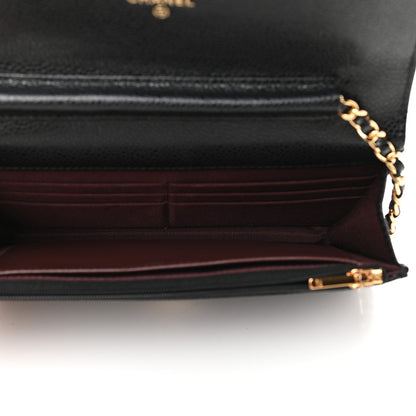 Chanel Caviar Quilted Wallet On Chain WOC Black 5 of 10