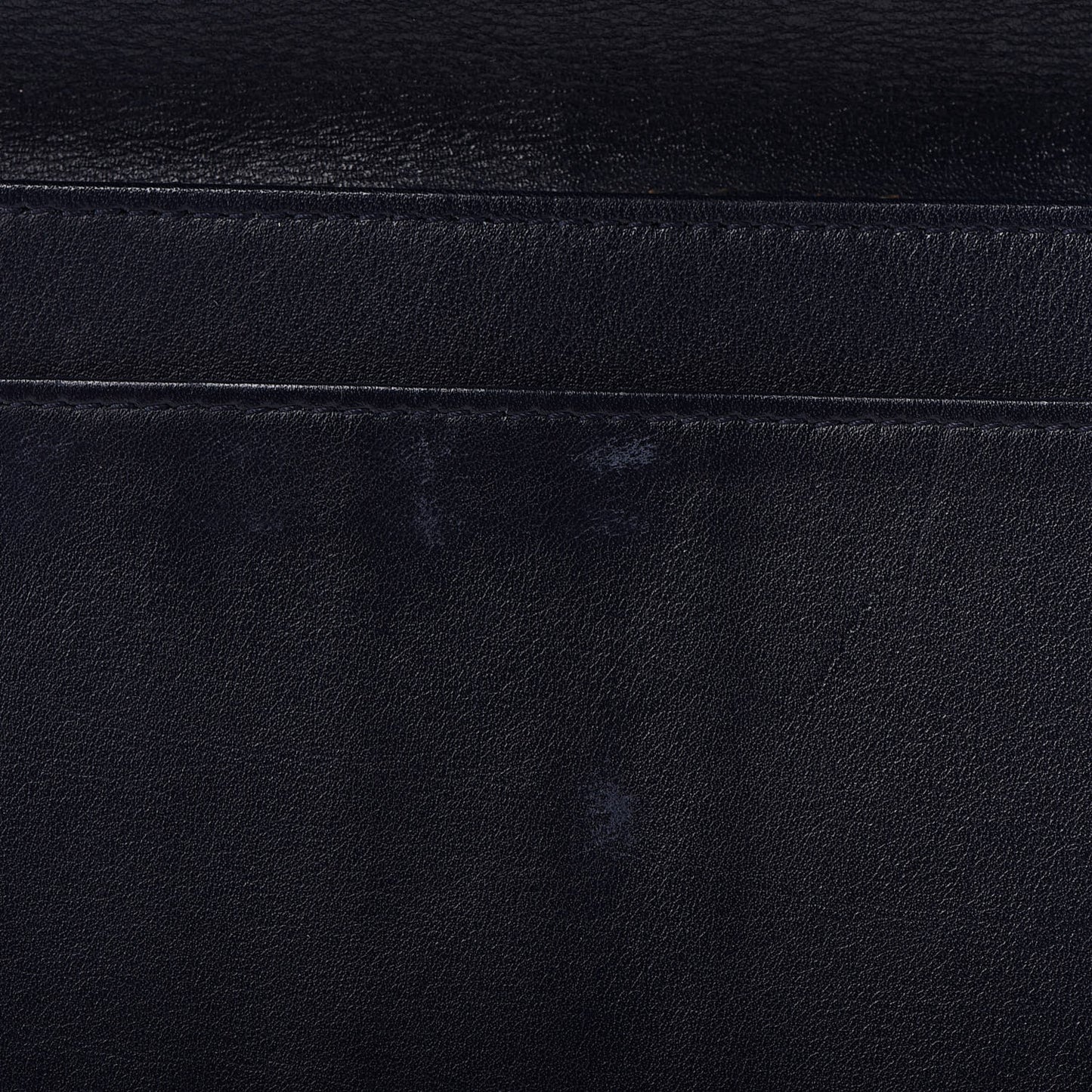 Caviar Quilted CC Long Double Wallet Navy