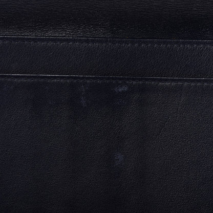 Chanel Caviar Quilted CC Long Double Wallet Navy 10 of 14