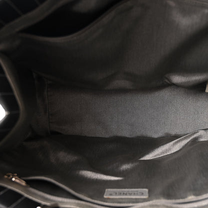 Chanel Lambskin Vertical Quilted Large Mademoiselle Tote Black 5 of 10
