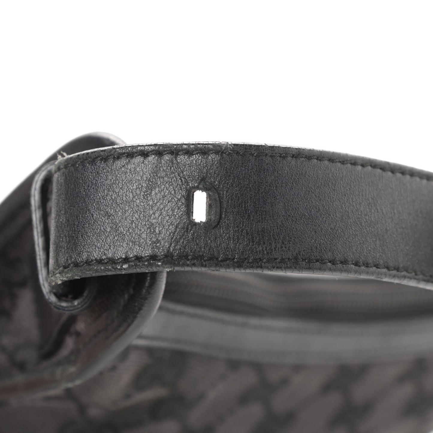 Nylon Monogram Shoulder Bag Black