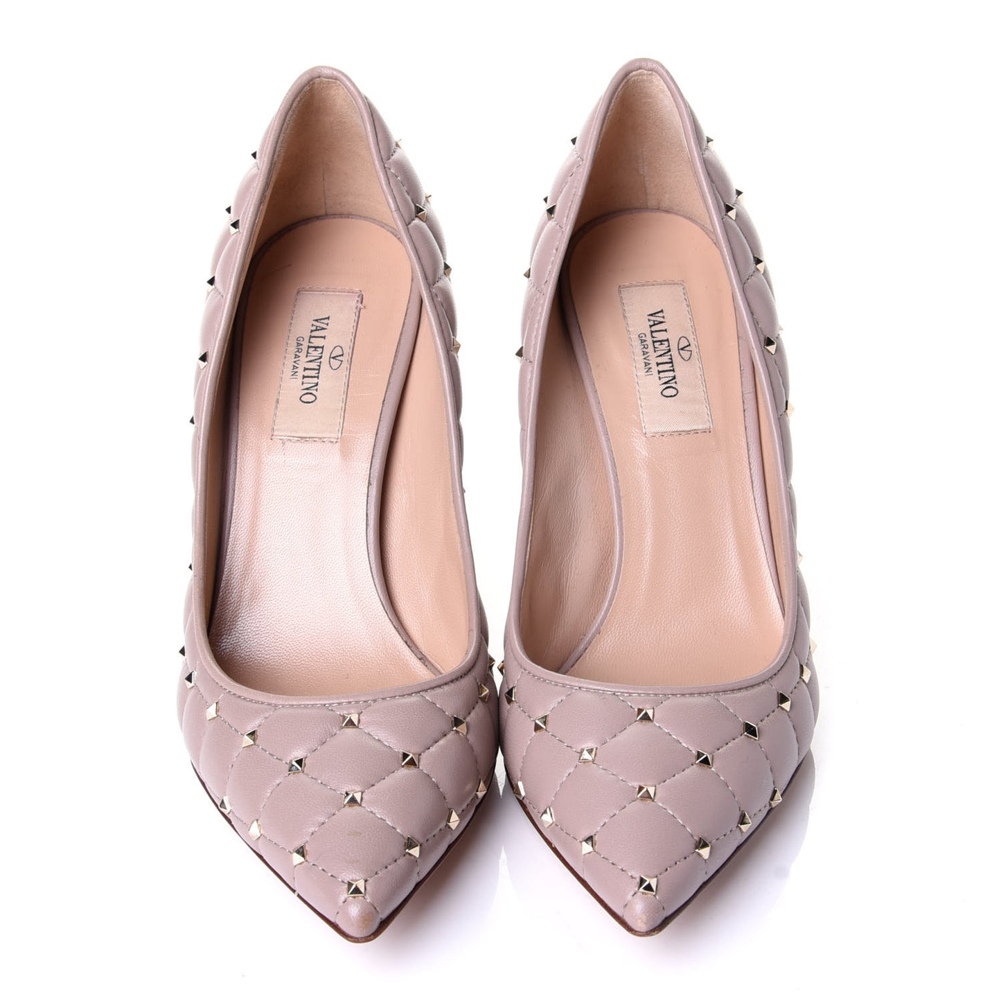 Nappa Rockstud Spike 90mm Pumps 36 Poudre