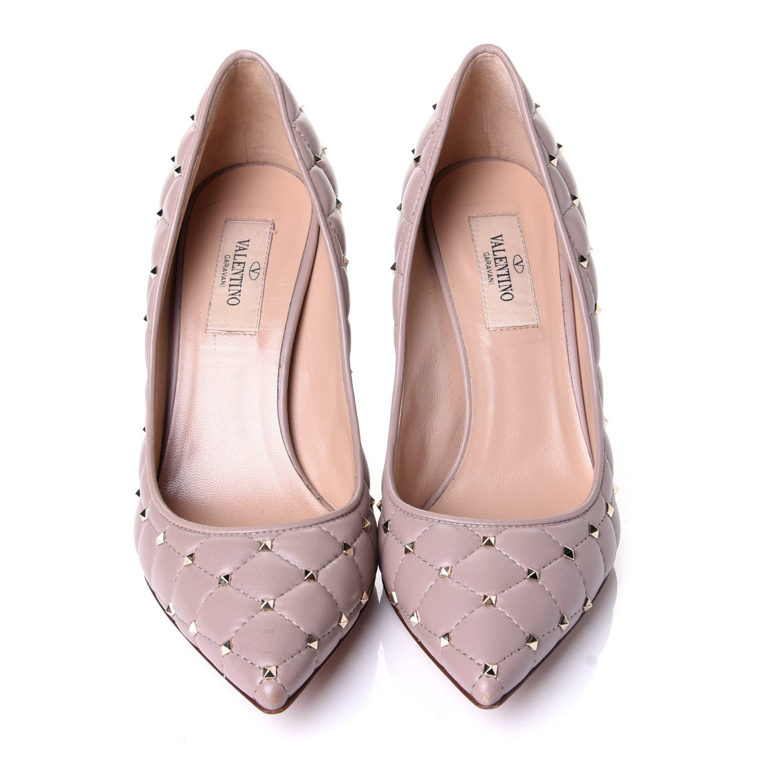 Valentino Garavani Nappa Rockstud Spike 90mm Pumps 36 Poudre 5 of 10