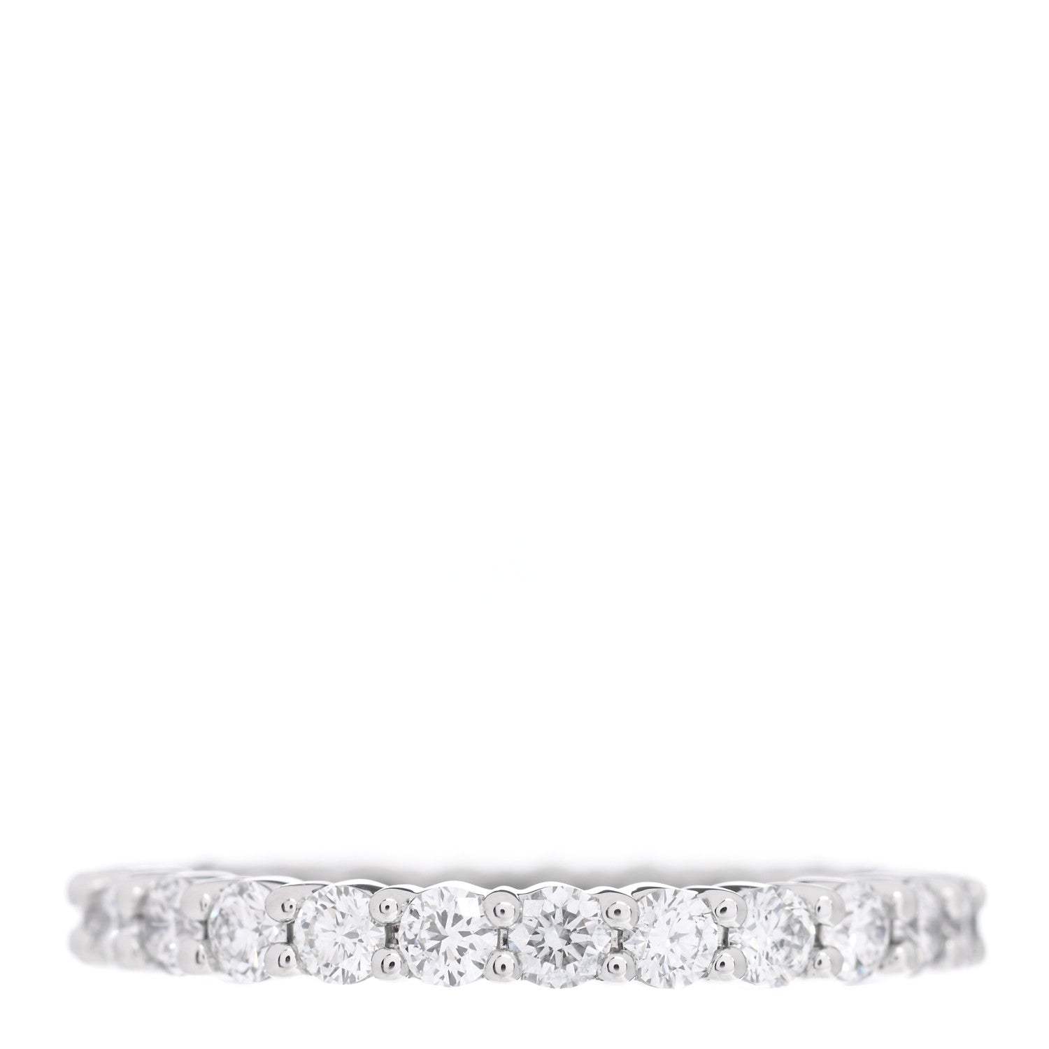 Harry Winston Platinum Diamond 1.25ctw Eternity Wedding Band Ring 53 6.25 1 of 5