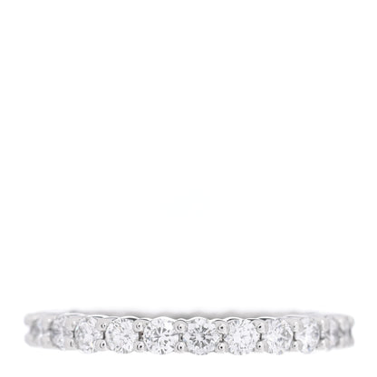 Harry Winston Platinum Diamond 1.25ctw Eternity Wedding Band Ring 53 6.25 1 of 5