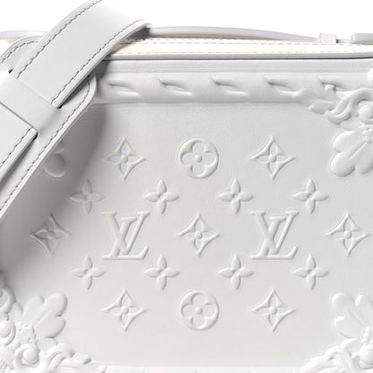 Louis Vuitton Calfskin LV Ornament Soft Trunk Optic White 7 of 10