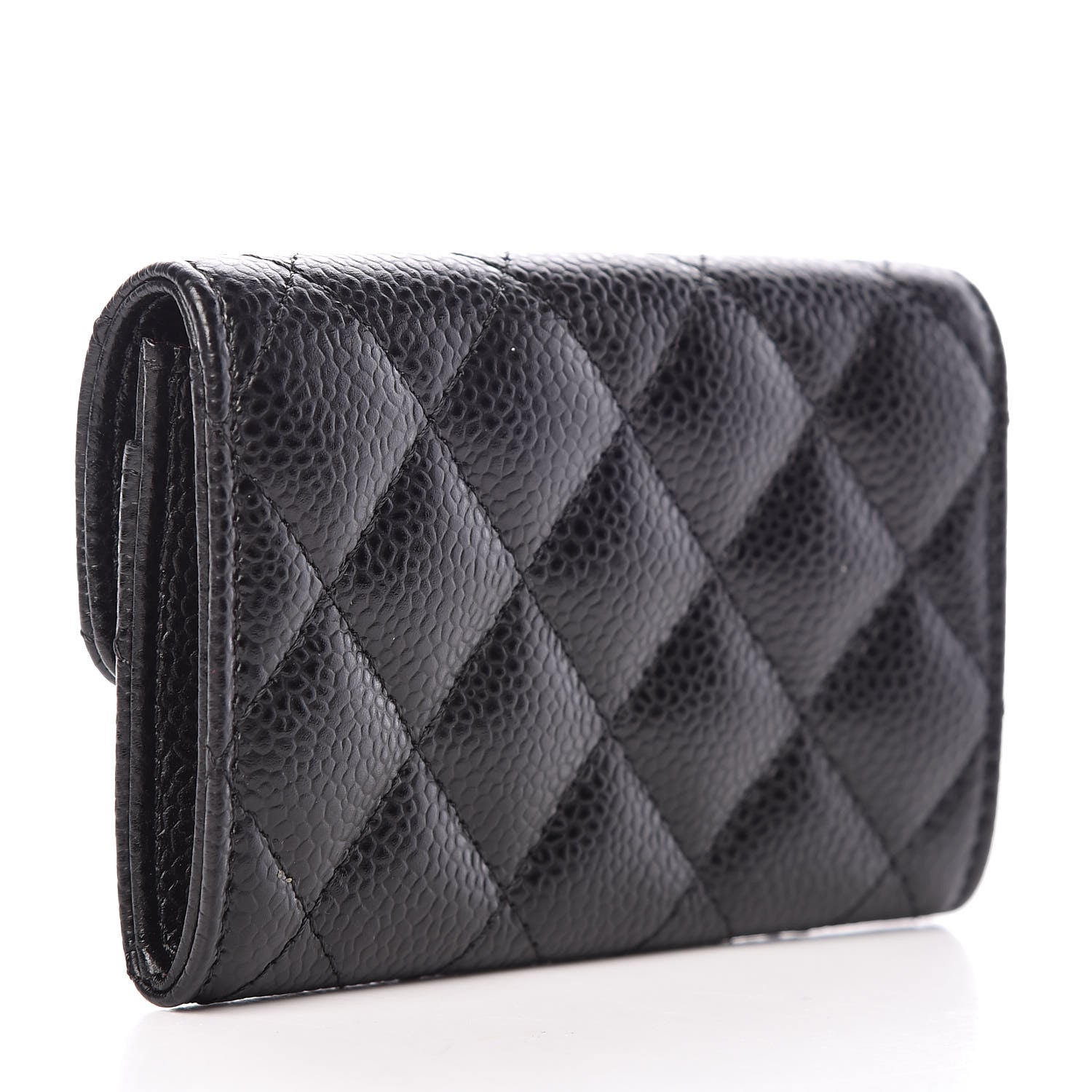Chanel Caviar Quilted Flap Card Holder Black 3 of 9