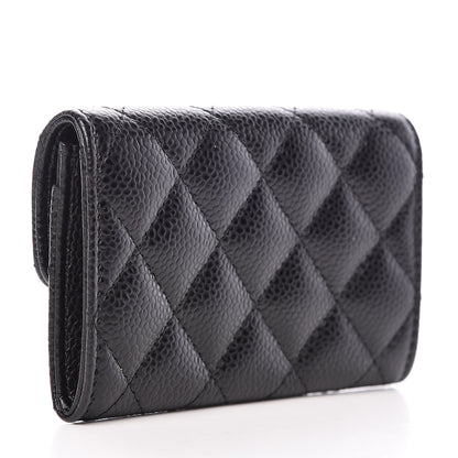 Chanel Caviar Quilted Flap Card Holder Black 3 of 9