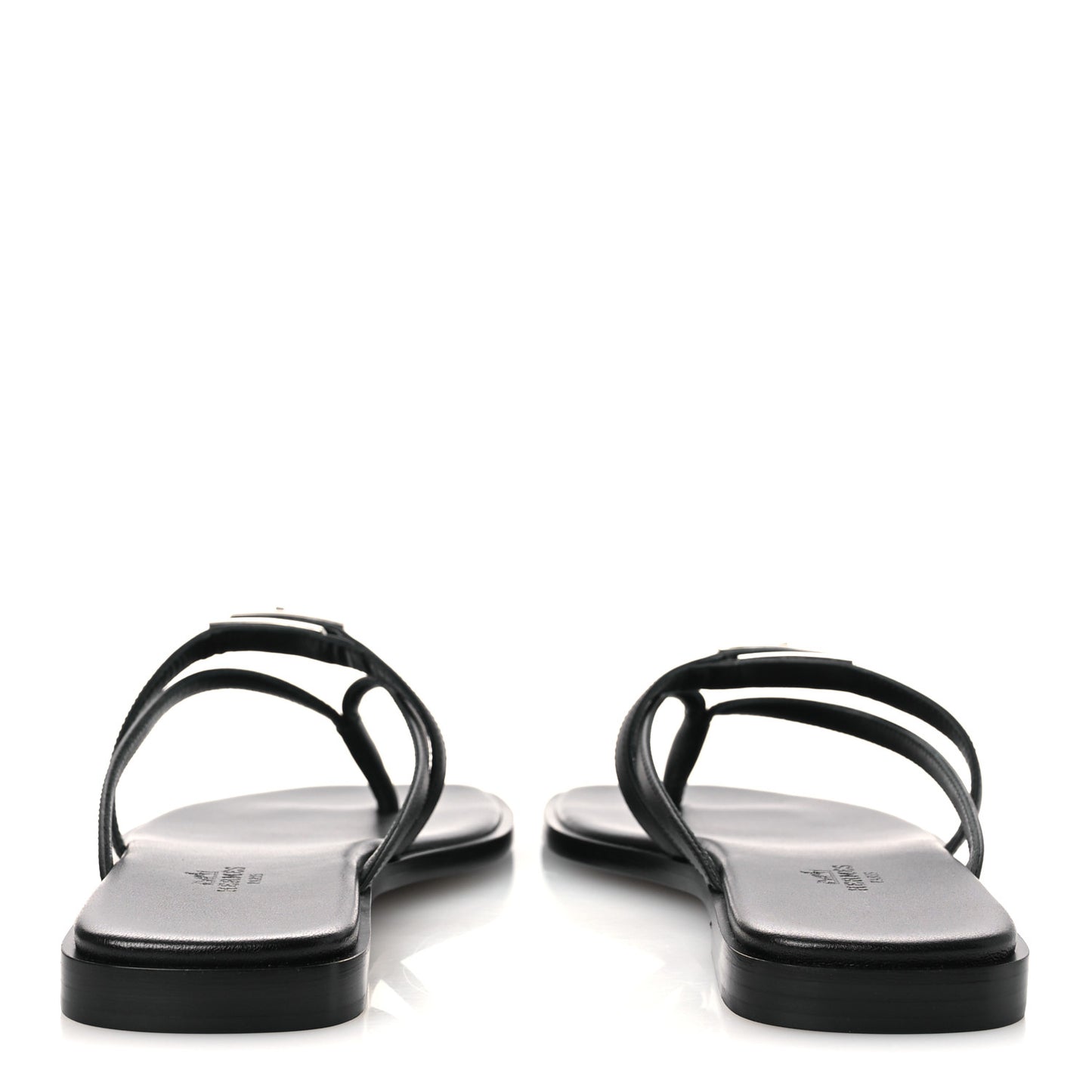 Calfskin Miss Sandals 37.5 Black