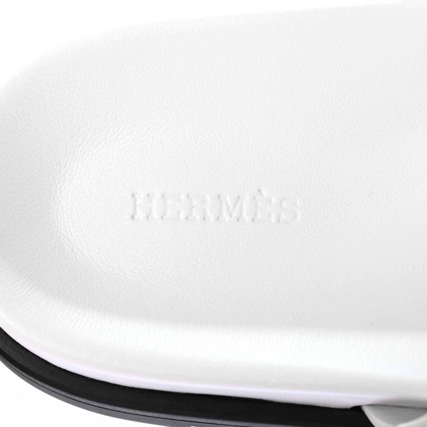Hermes Calfskin Mens Chypre Sandals 41 White 7 of 8