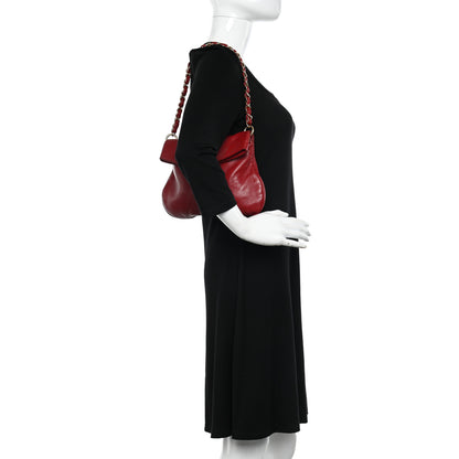 Chanel Lambskin Coco Ball Fold Over Bag Red 2 of 11